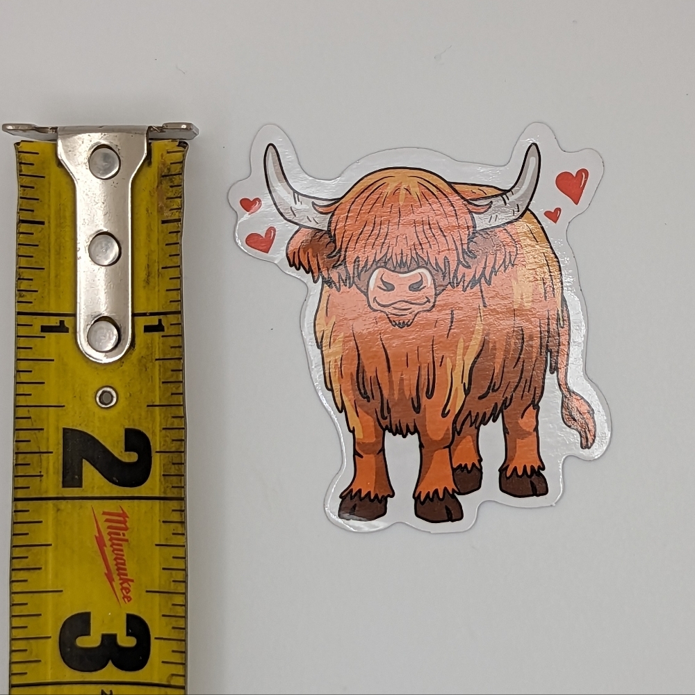 Highland Cow Sticker - Picture 2 of 2